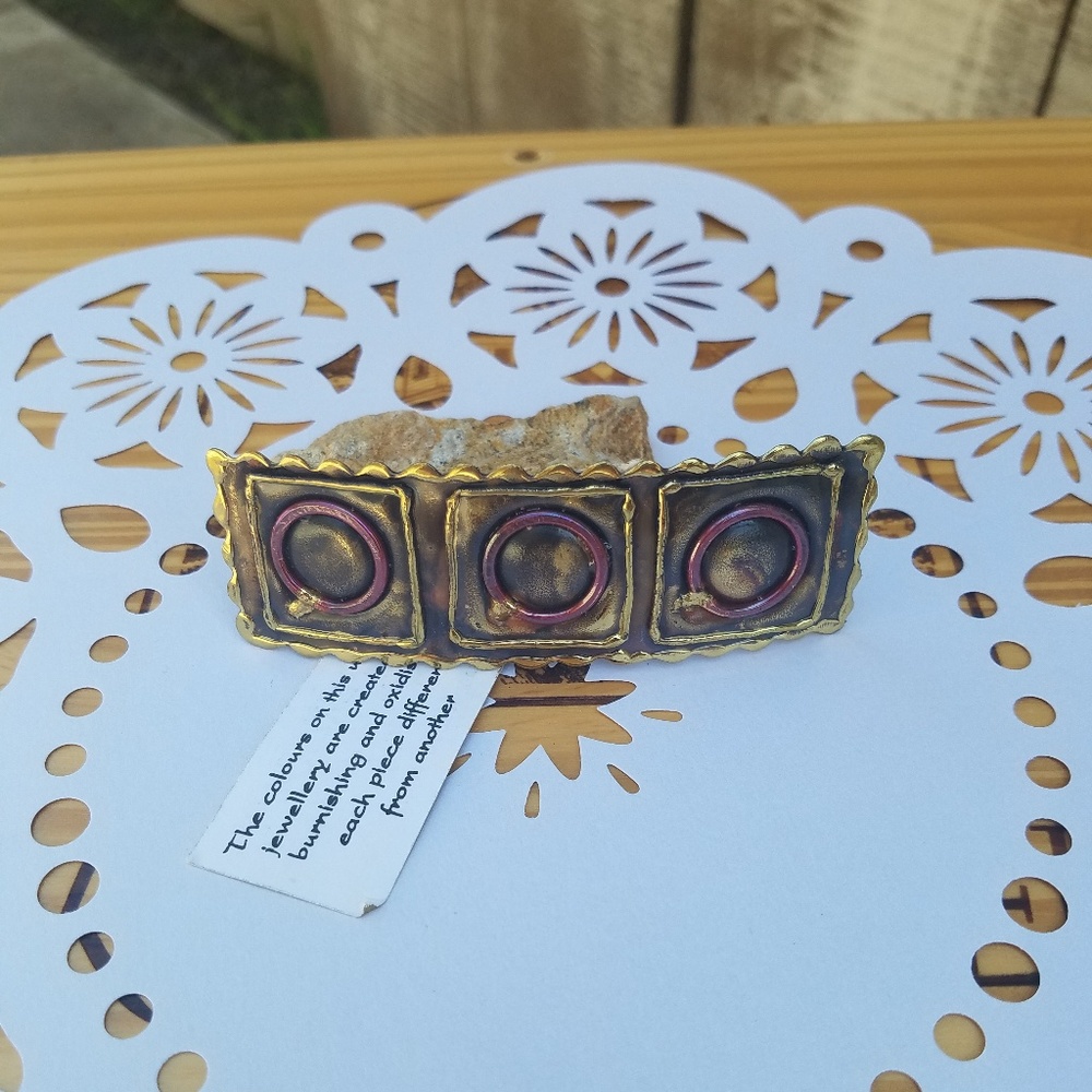 Copper Hair Clip Handcrafted African Copper